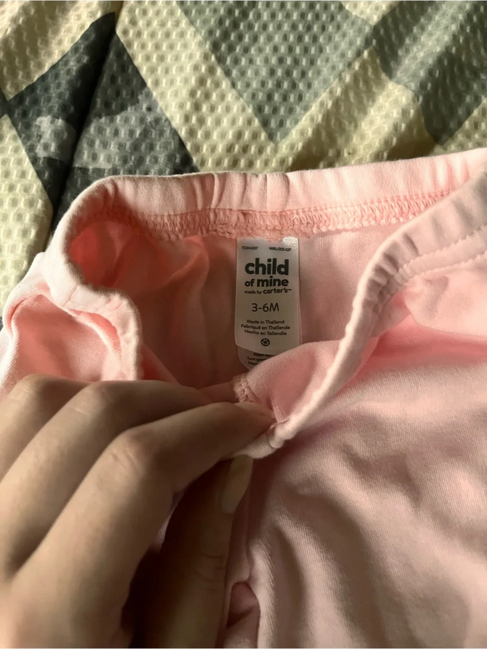 Carter's Light Pink Footed Pajama Bottoms